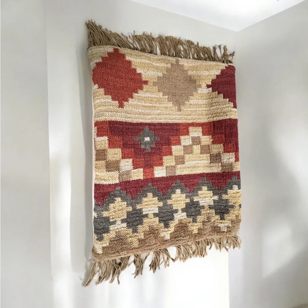 Pottery Barn southwestern decorative kilim tapestry pillow case